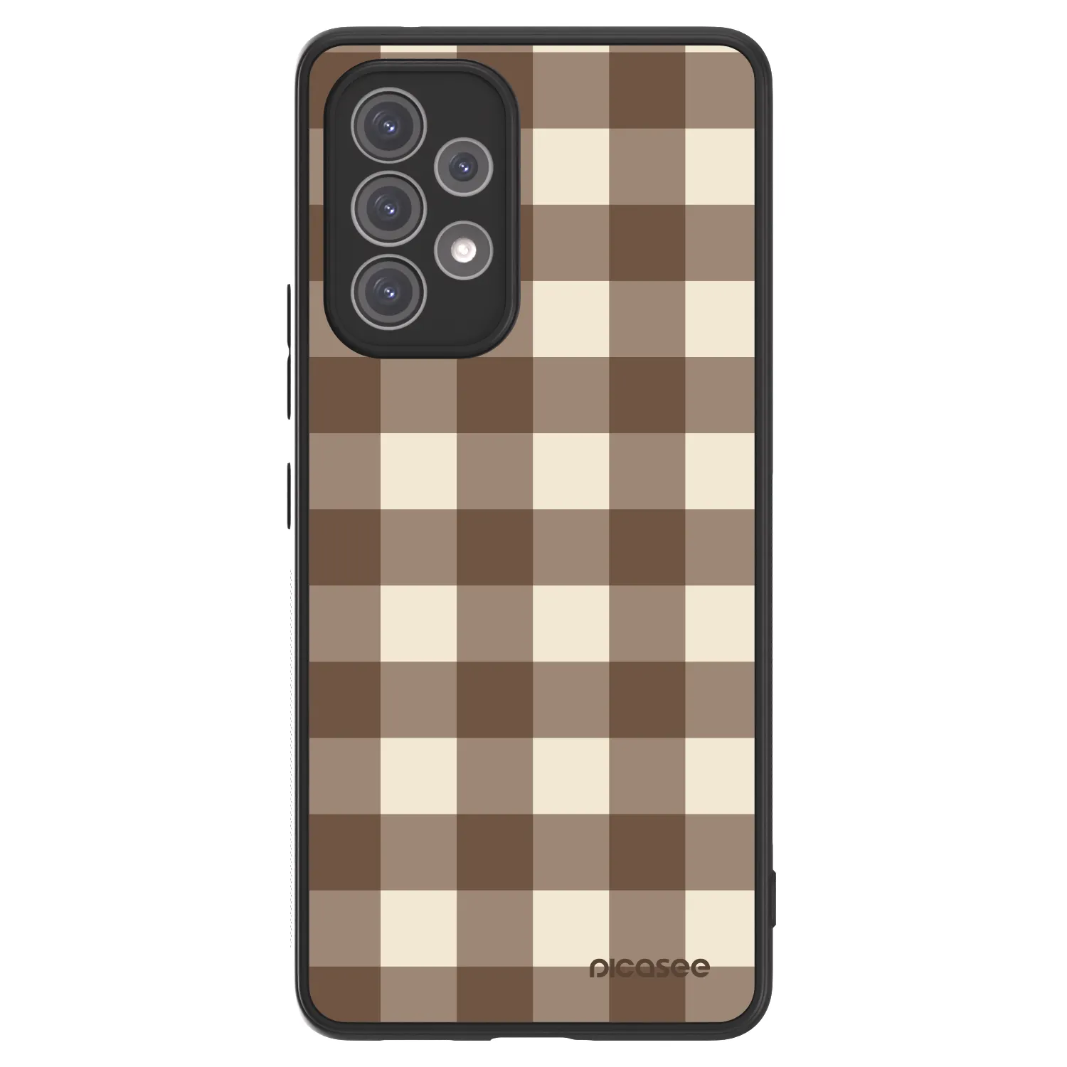 Picasee ULTIMATE CASE na Samsung Galaxy A52s 5G A528B - Brown grid