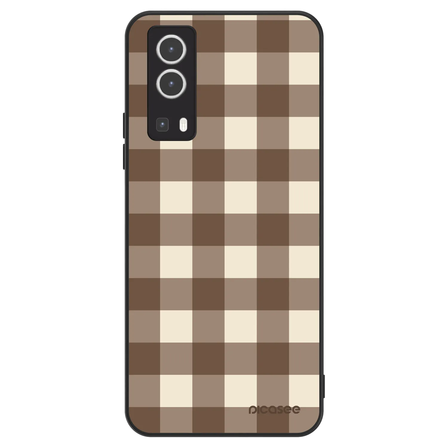 Picasee ULTIMATE CASE na Vivo Y72 5G - Brown grid