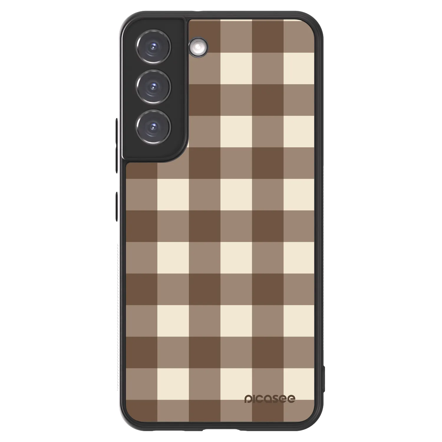 Picasee ULTIMATE CASE na Samsung Galaxy S22 5G - Brown grid
