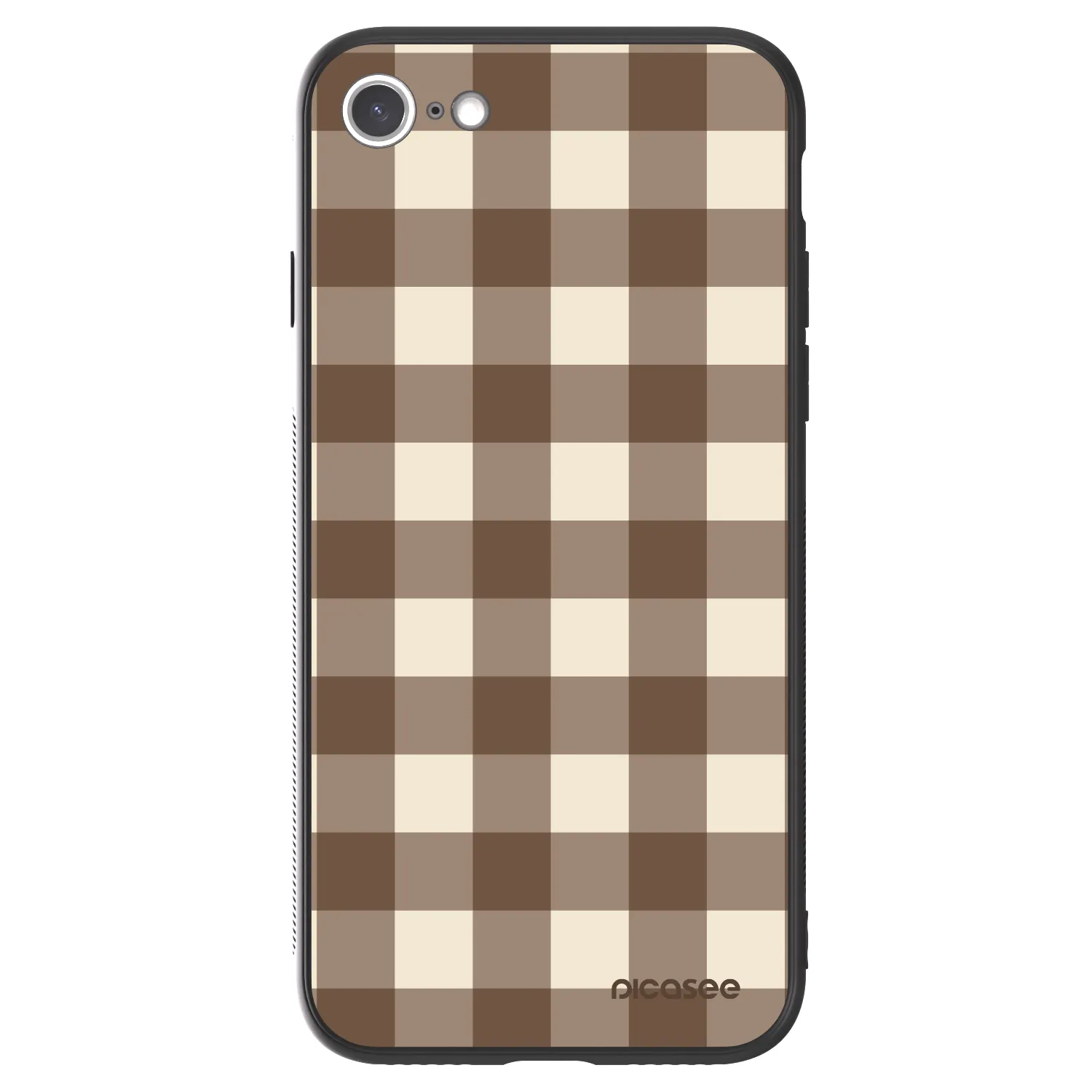 Picasee ULTIMATE CASE na Apple iPhone SE 2022 - Brown grid