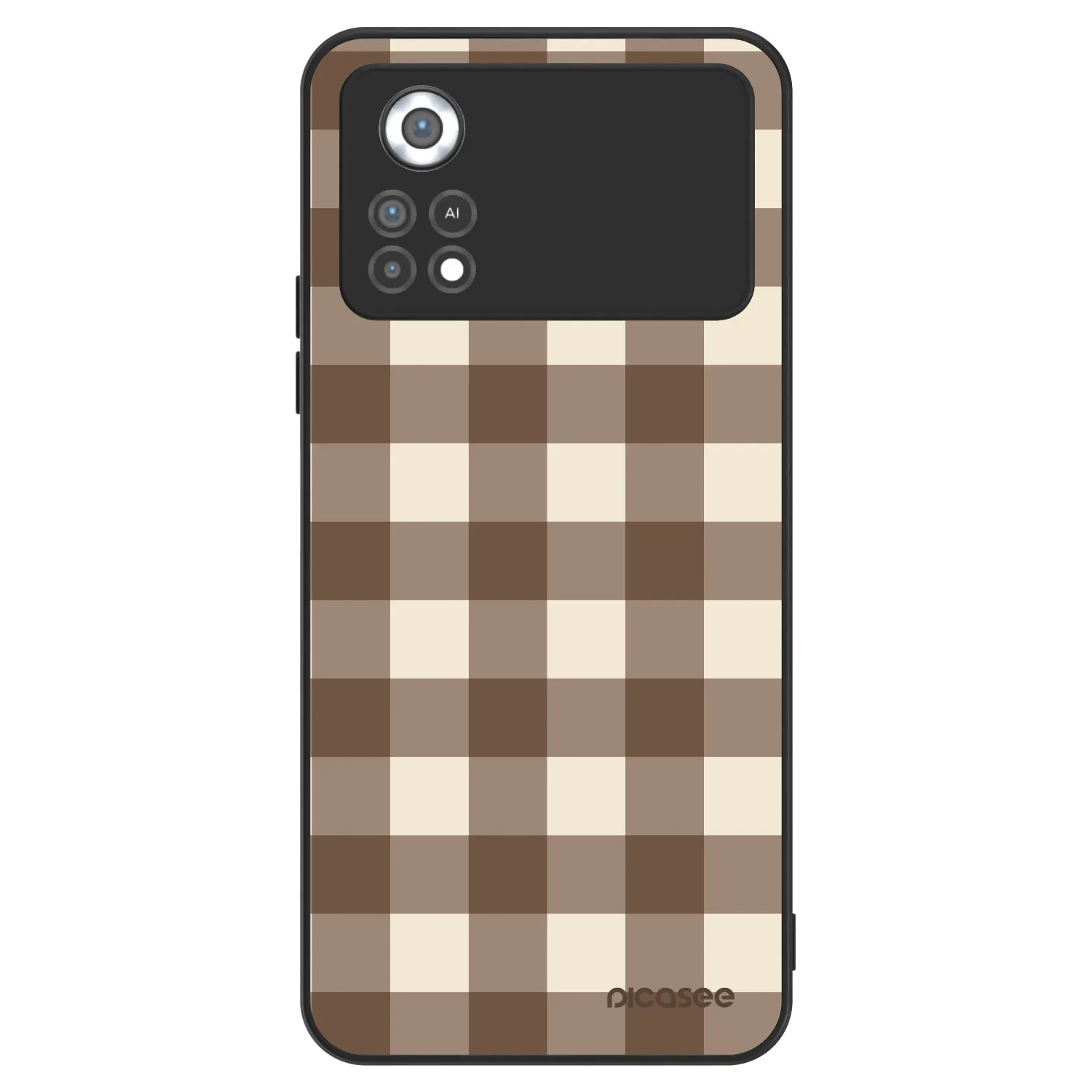 Picasee ULTIMATE CASE na Xiaomi Poco X4 Pro 5G - Brown grid