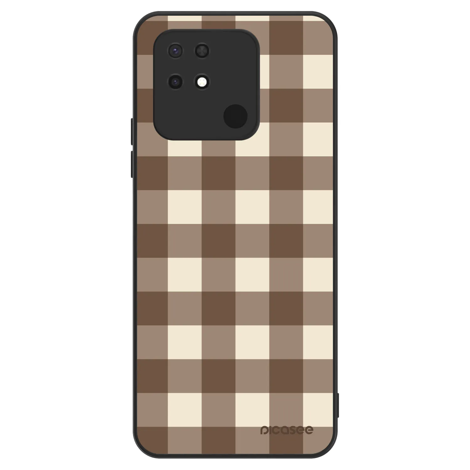 Picasee ULTIMATE CASE na Xiaomi Redmi 10C - Brown grid