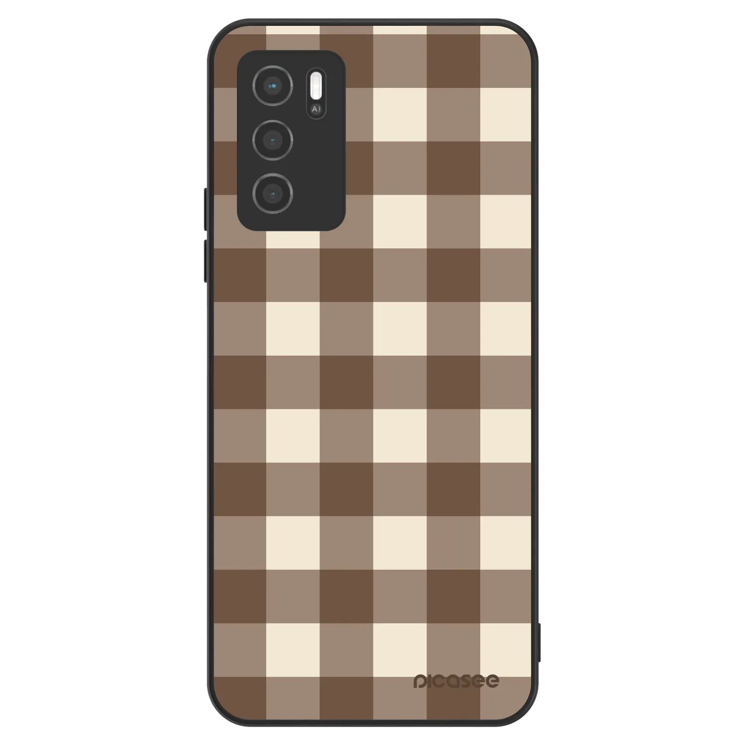 Picasee ULTIMATE CASE na OPPO A16 - Brown grid