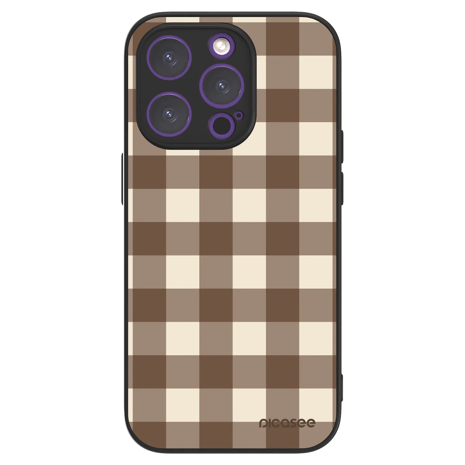 Picasee ULTIMATE CASE MagSafe pro Apple iPhone 14 Pro - Brown grid
