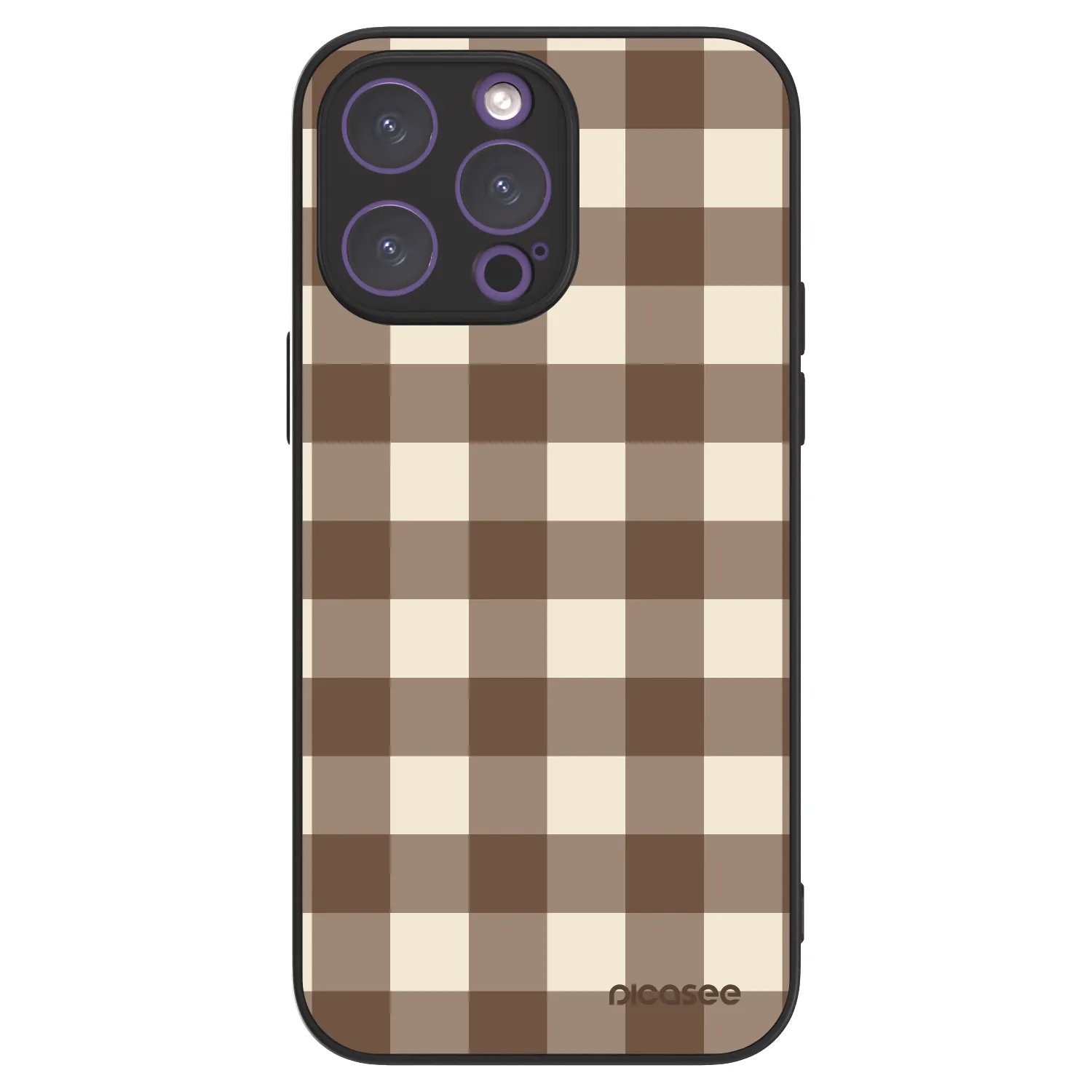 Picasee ULTIMATE CASE MagSafe pro Apple iPhone 14 Pro Max - Brown grid
