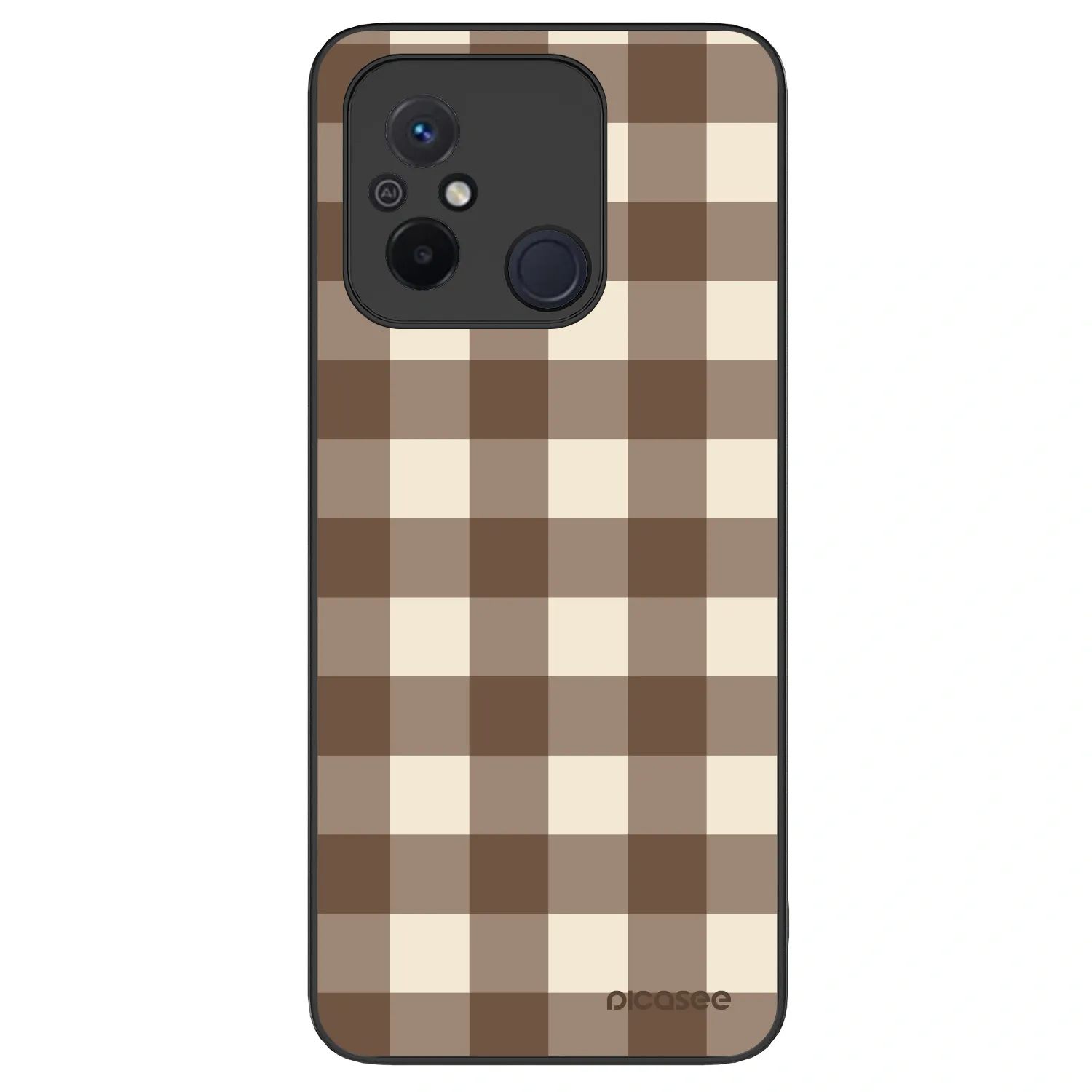 Picasee ULTIMATE CASE na Xiaomi Redmi 12C - Brown grid