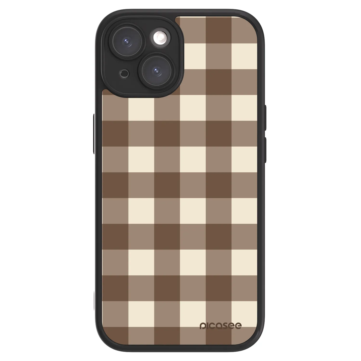 Picasee ULTIMATE CASE na Apple iPhone 15 - Brown grid