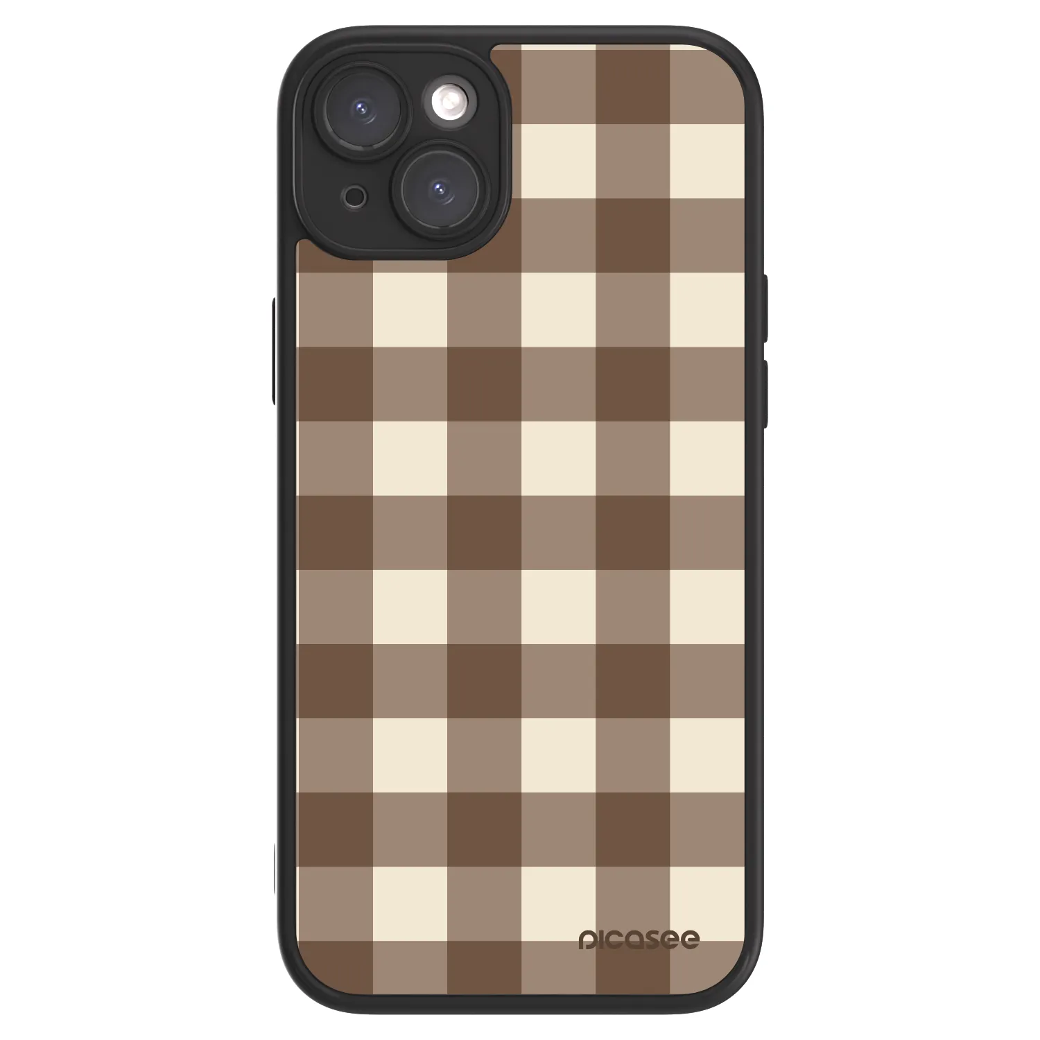 Picasee ULTIMATE CASE na Apple iPhone 15 Plus - Brown grid