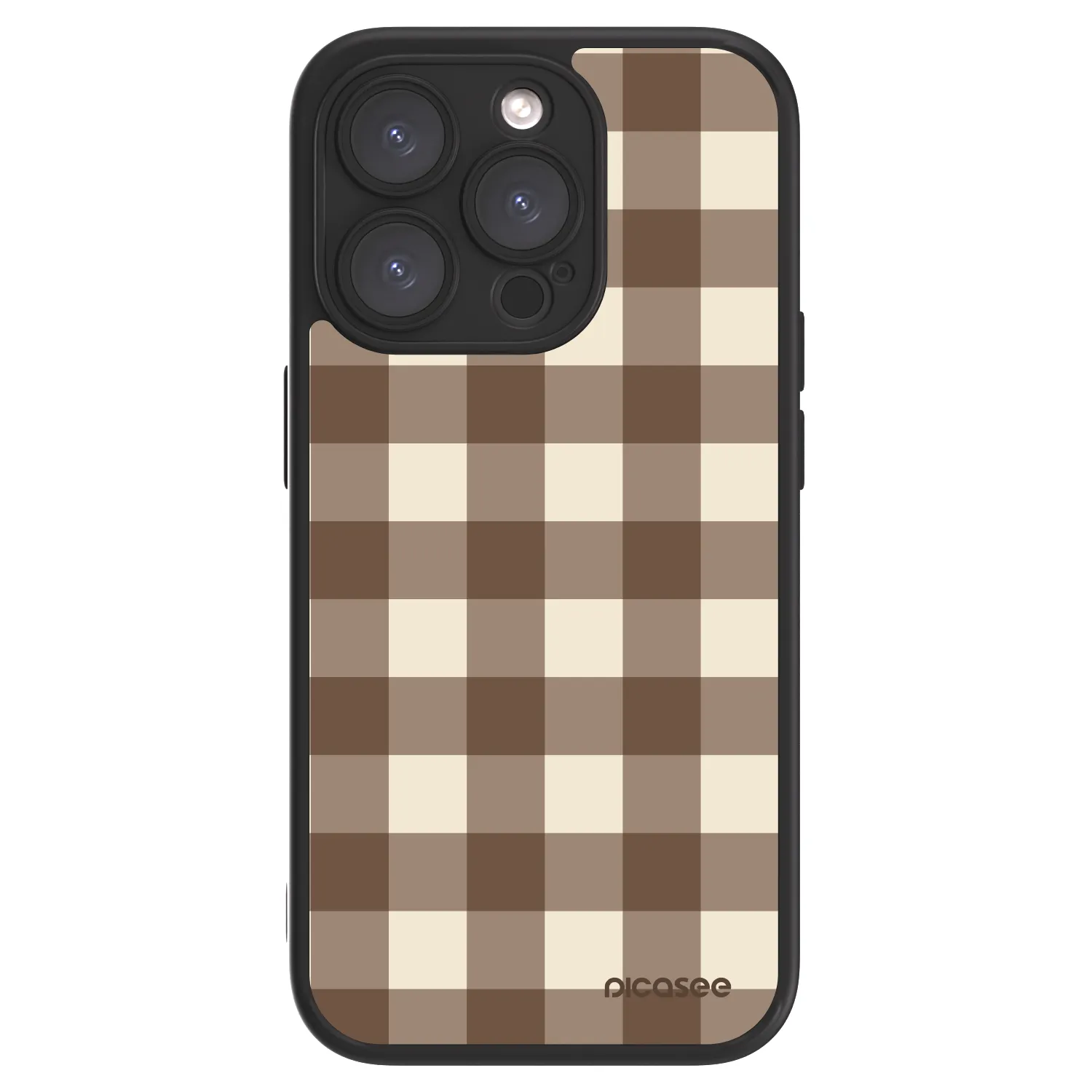 Picasee ULTIMATE CASE na Apple iPhone 15 Pro - Brown grid