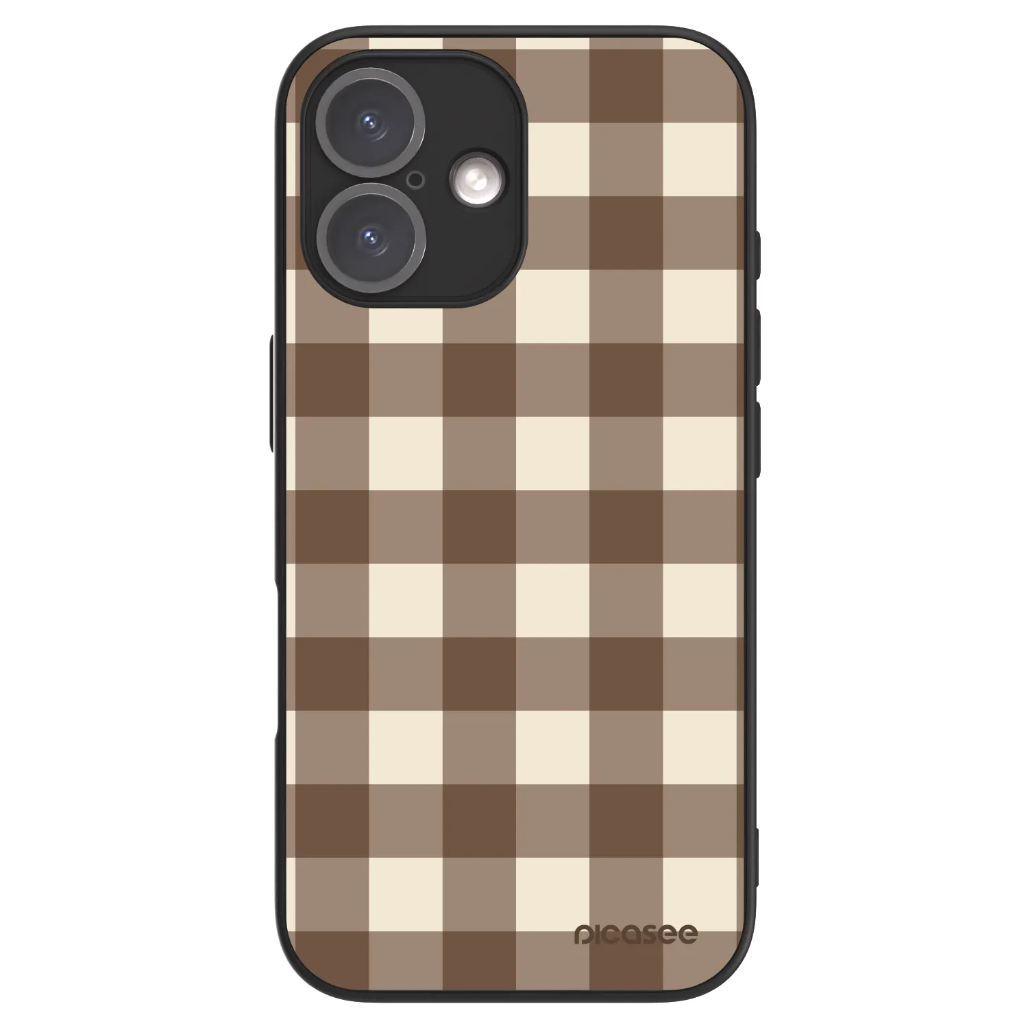 Picasee ULTIMATE CASE MagSafe pro Apple iPhone 16 - Brown grid