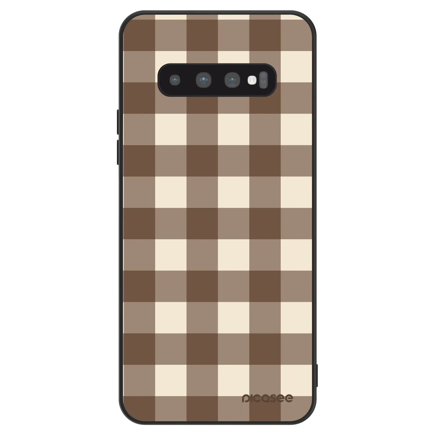 Picasee ULTIMATE CASE na Samsung Galaxy S10 Plus G975 - Brown grid