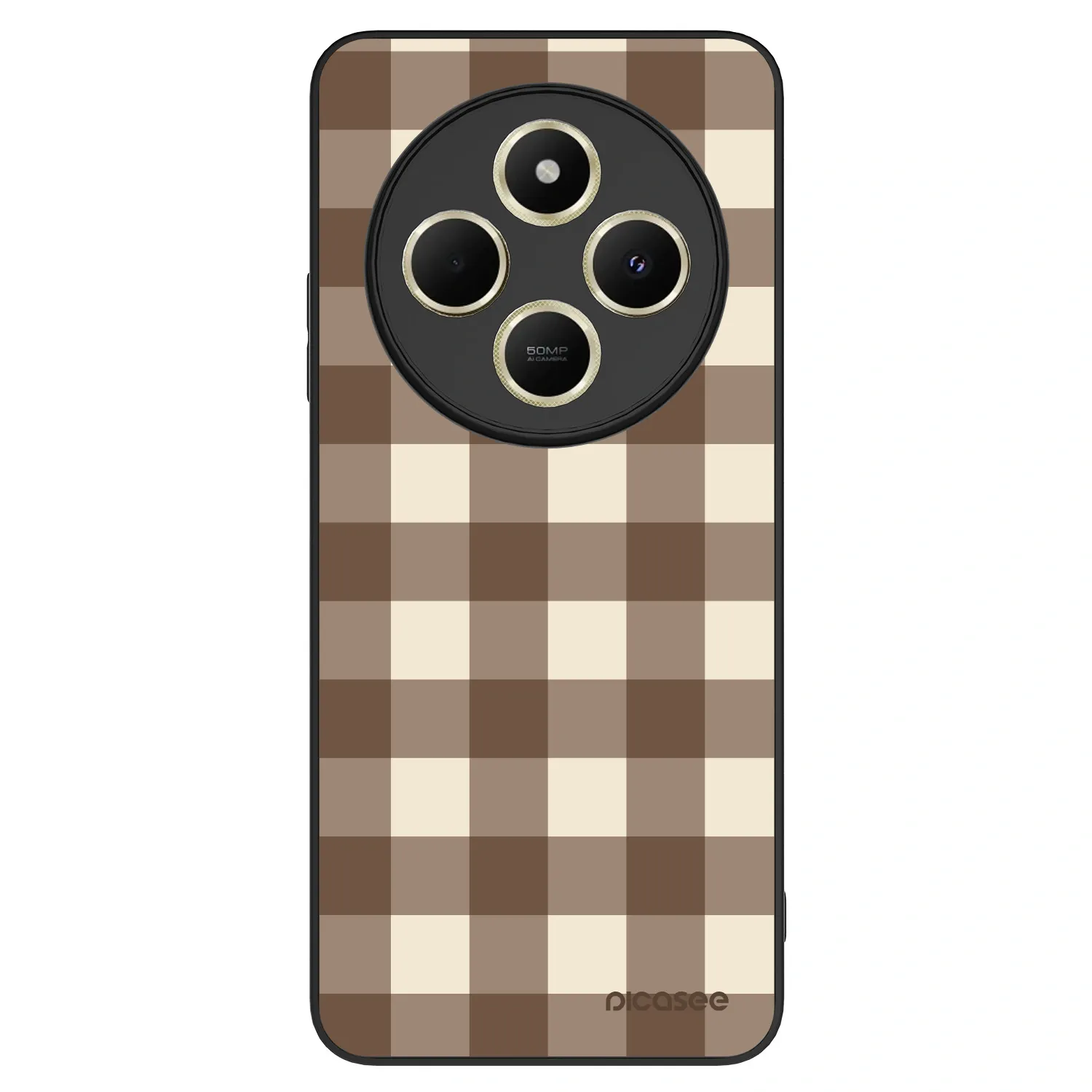 Picasee ULTIMATE CASE na Xiaomi Redmi 14C - Brown grid