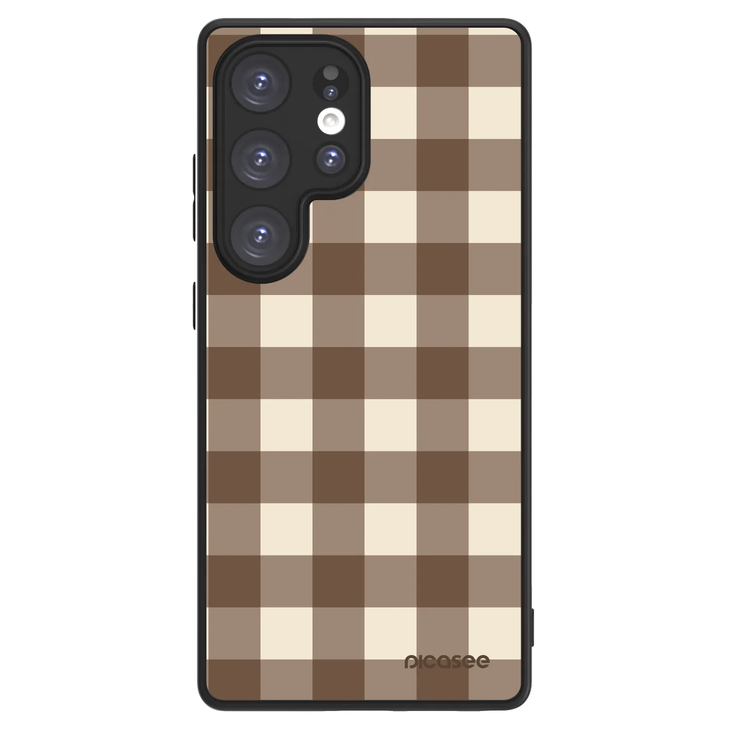 Picasee ULTIMATE CASE PowerShare pro Samsung Galaxy S25 Ultra 5G - Brown grid