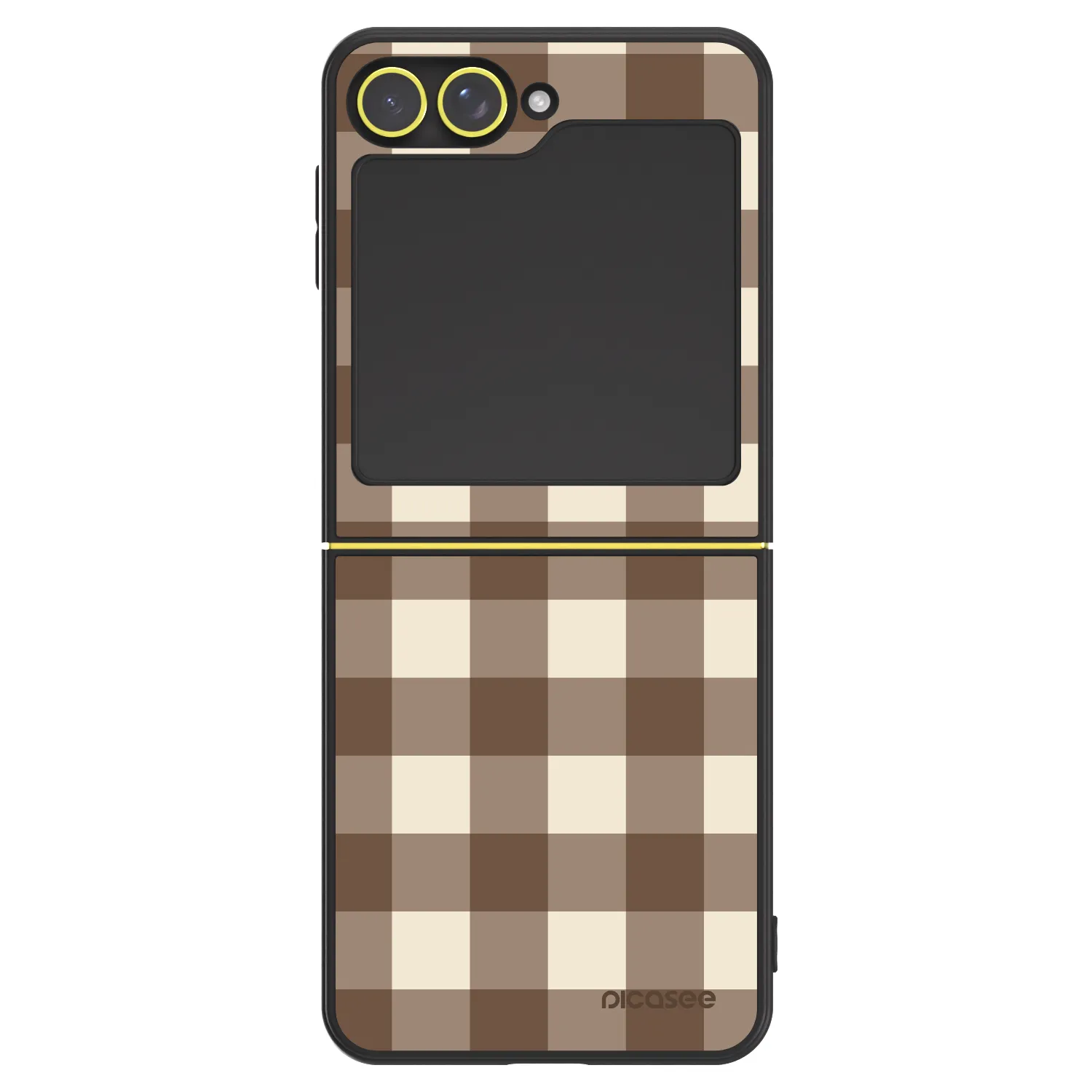 Picasee ULTIMATE CASE na Samsung Galaxy Z Flip5 5G - Brown grid