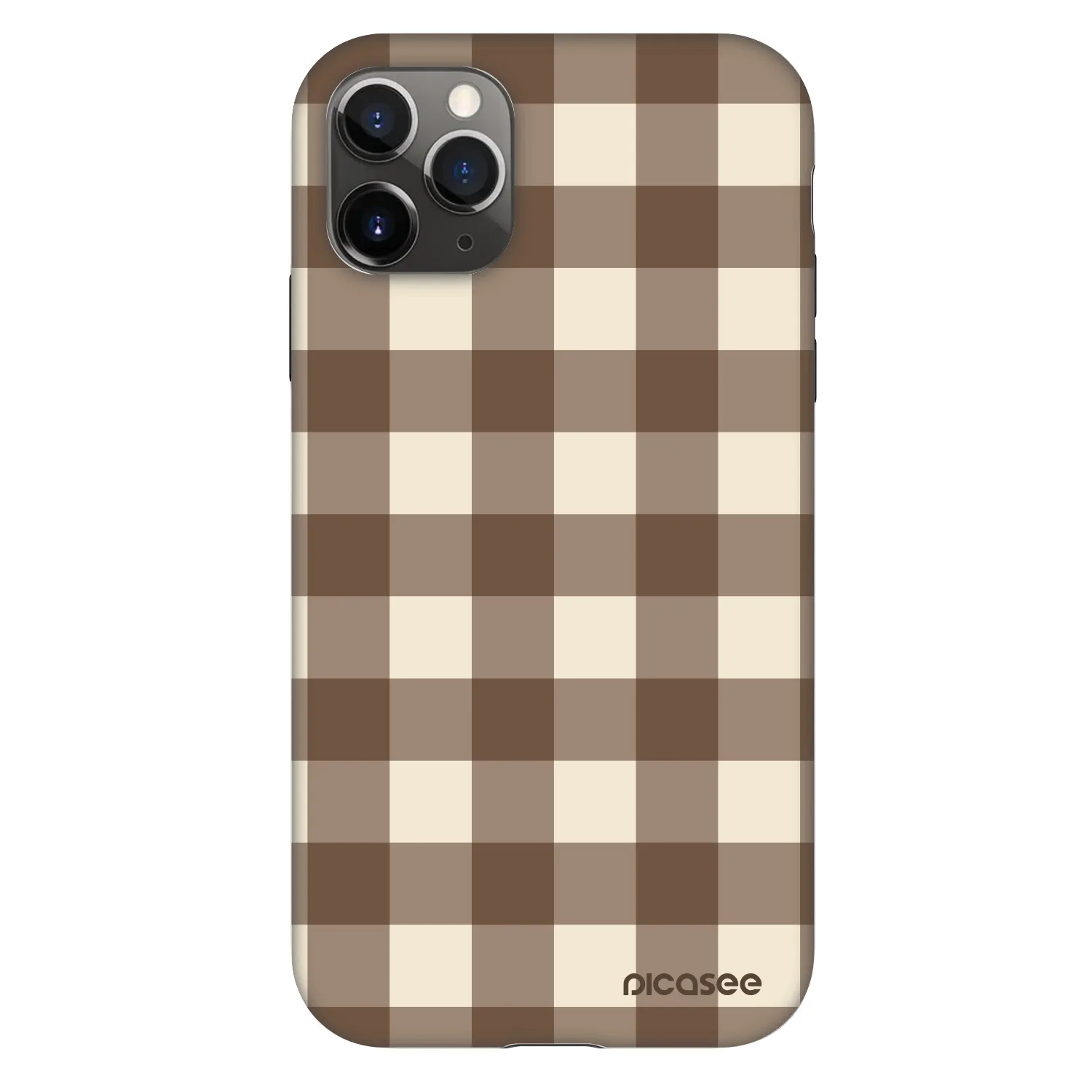 Picasee Fashion Case na Apple iPhone 11 Pro - Brown grid