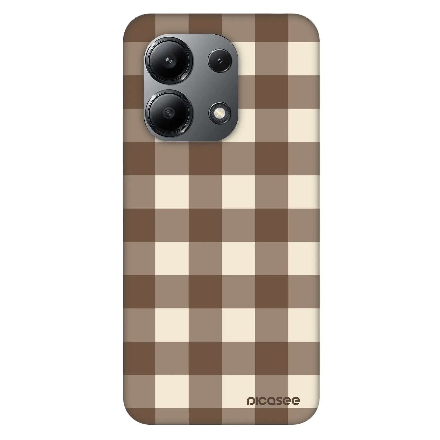 Picasee Fashion Case na Xiaomi Redmi Note 13 4G - Brown grid