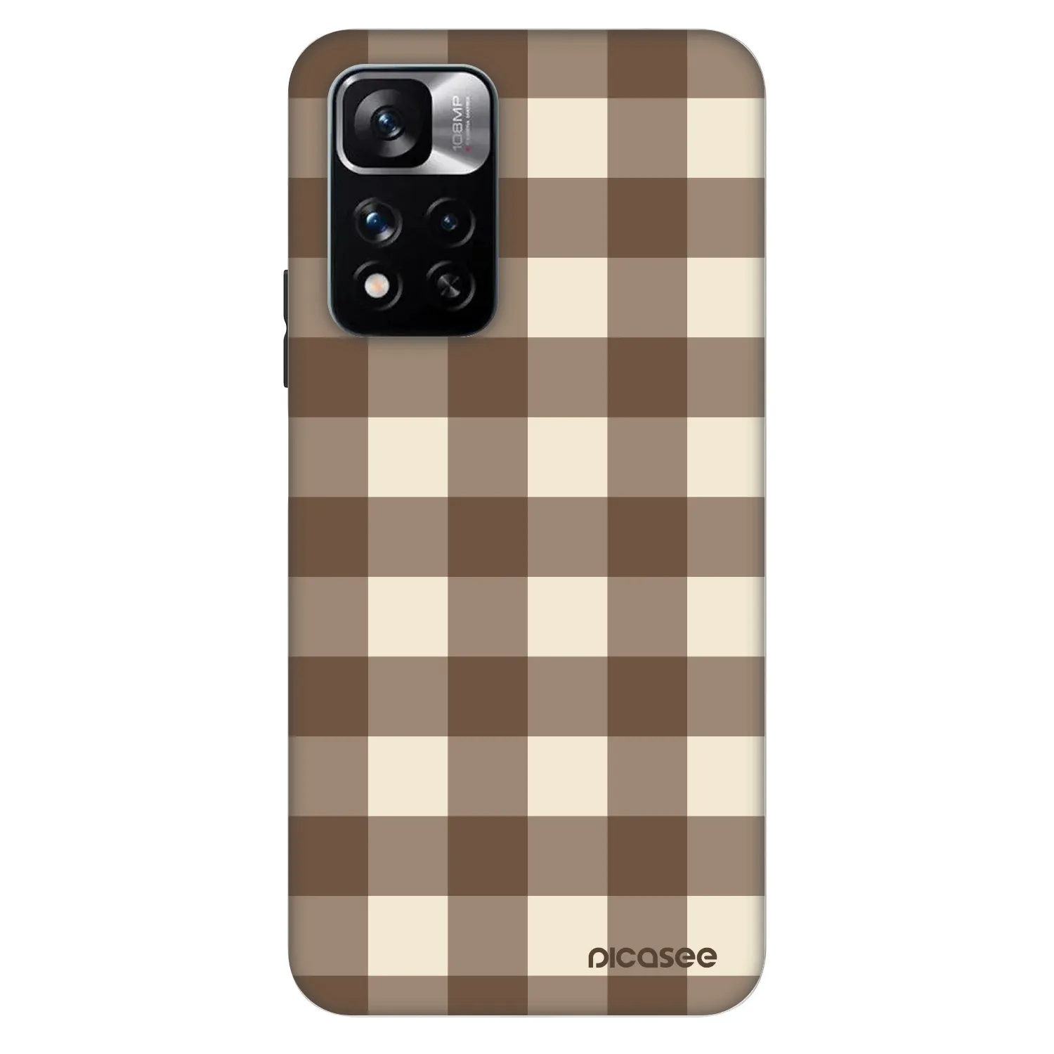 Picasee Fashion Case na Xiaomi Redmi Note 11 Pro 5G - Brown grid