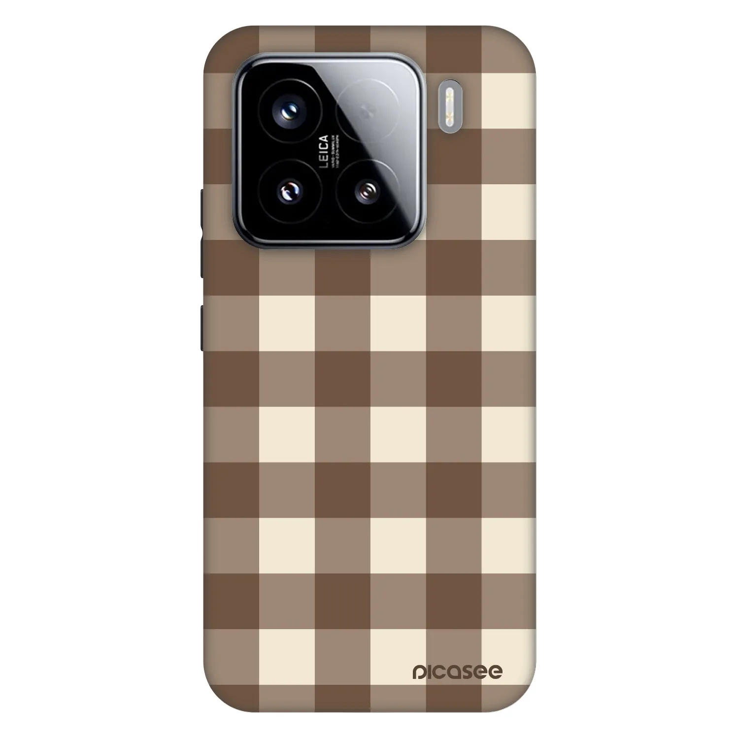 Picasee Fashion Case na Xiaomi 15 - Brown grid