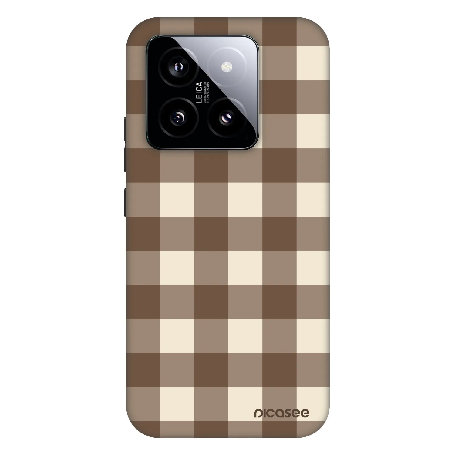 Picasee Fashion Case na Xiaomi 14 - Brown grid