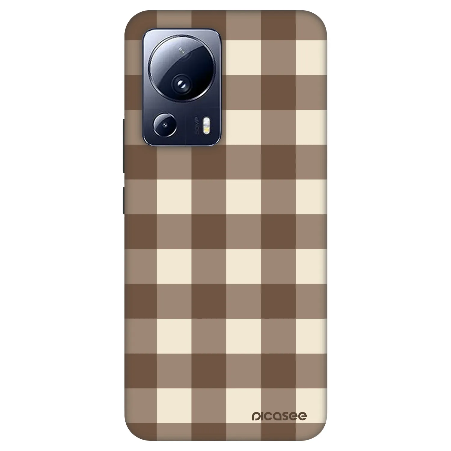 Picasee Fashion Case na Xiaomi 13 Lite - Brown grid