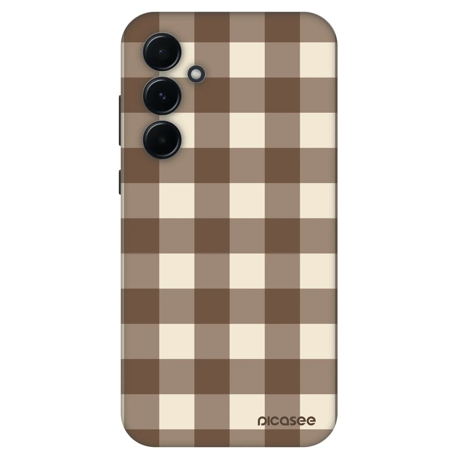 Picasee Fashion Case na Samsung Galaxy A55 5G A556B - Brown grid