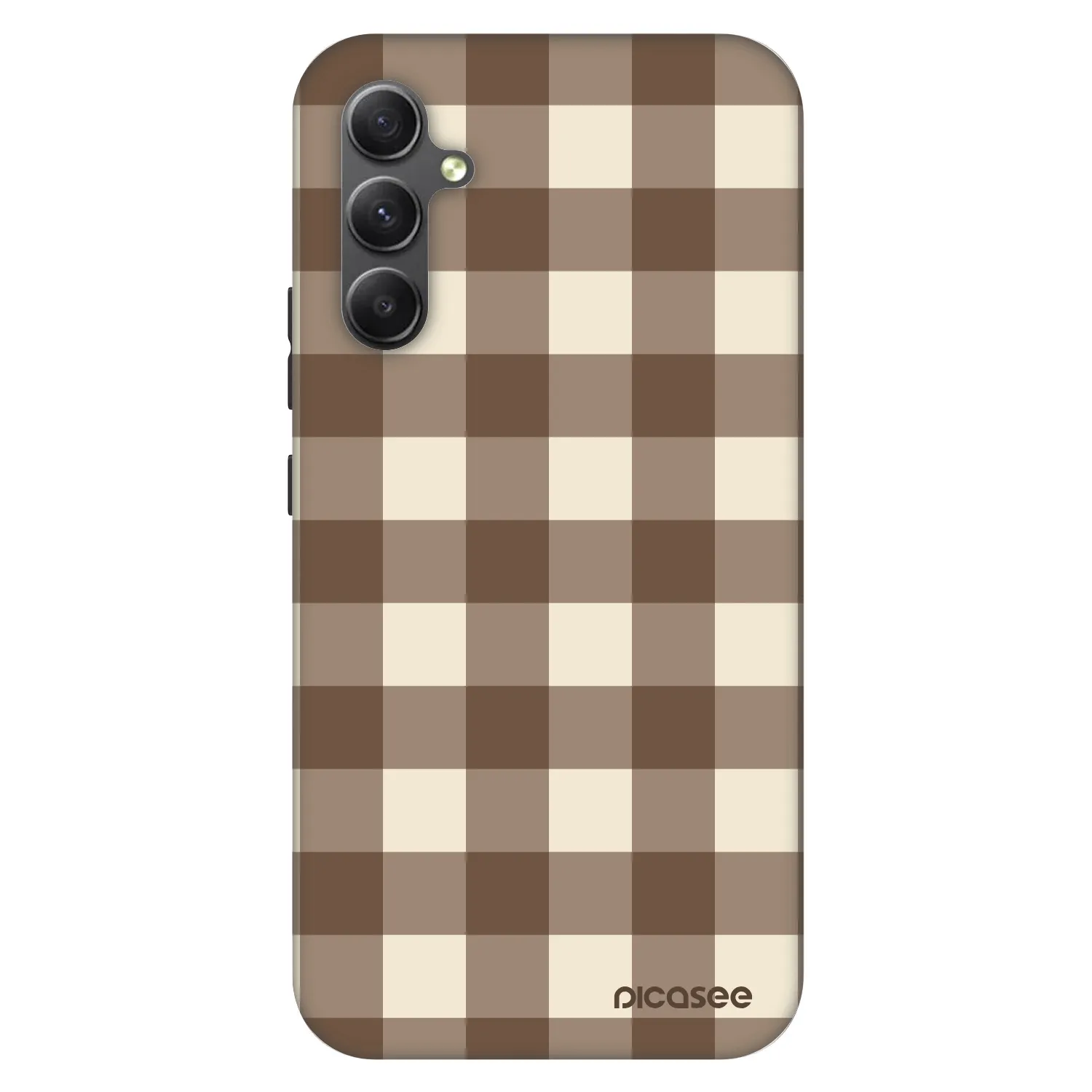 Picasee Fashion Case na Samsung Galaxy A34 5G A346B - Brown grid