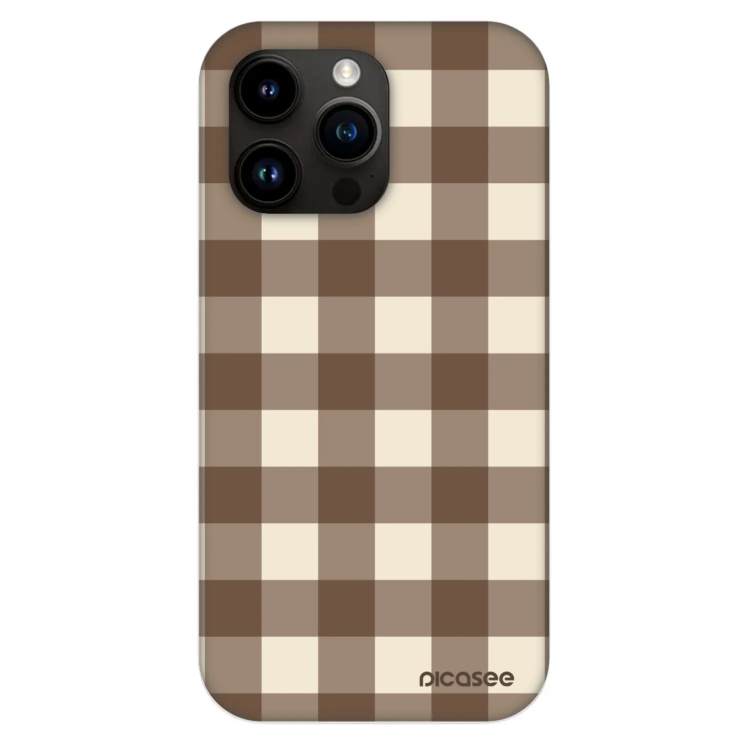 Picasee Fashion Case MagSafe na Apple iPhone 13 Pro - Brown grid