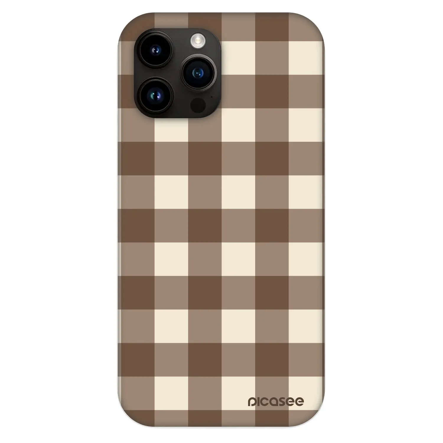 Picasee Fashion Case MagSafe na Apple iPhone 13 Pro Max - Brown grid