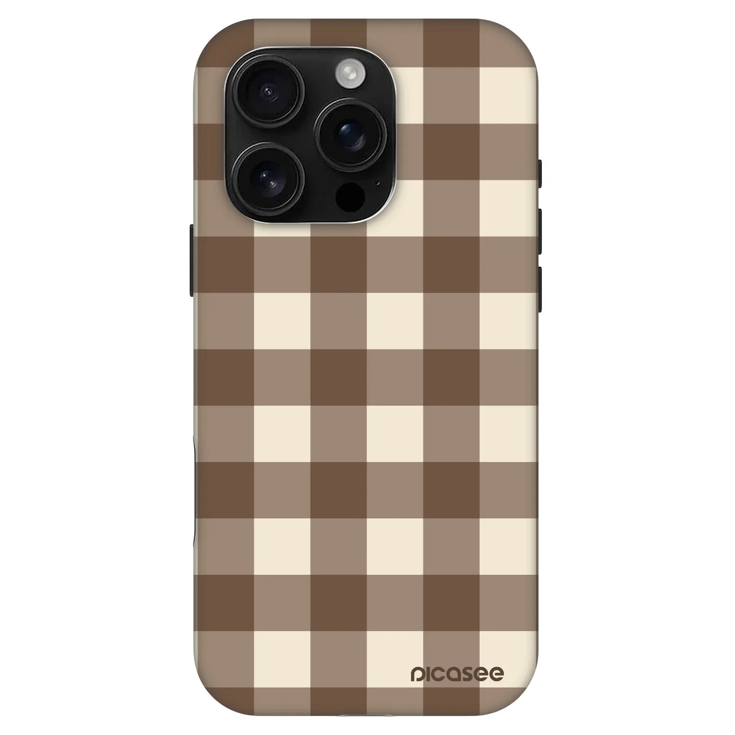 Picasee Fashion Case MagSafe na Apple iPhone 16 Pro - Brown grid