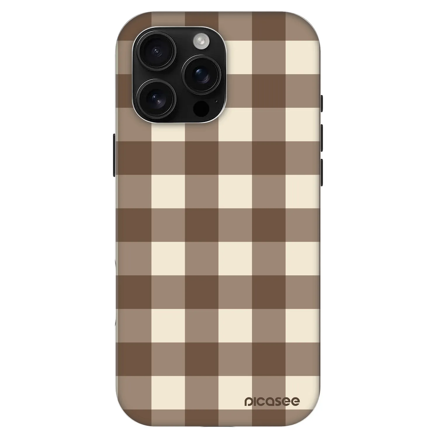 Picasee Fashion Case MagSafe na Apple iPhone 16 Pro Max - Brown grid