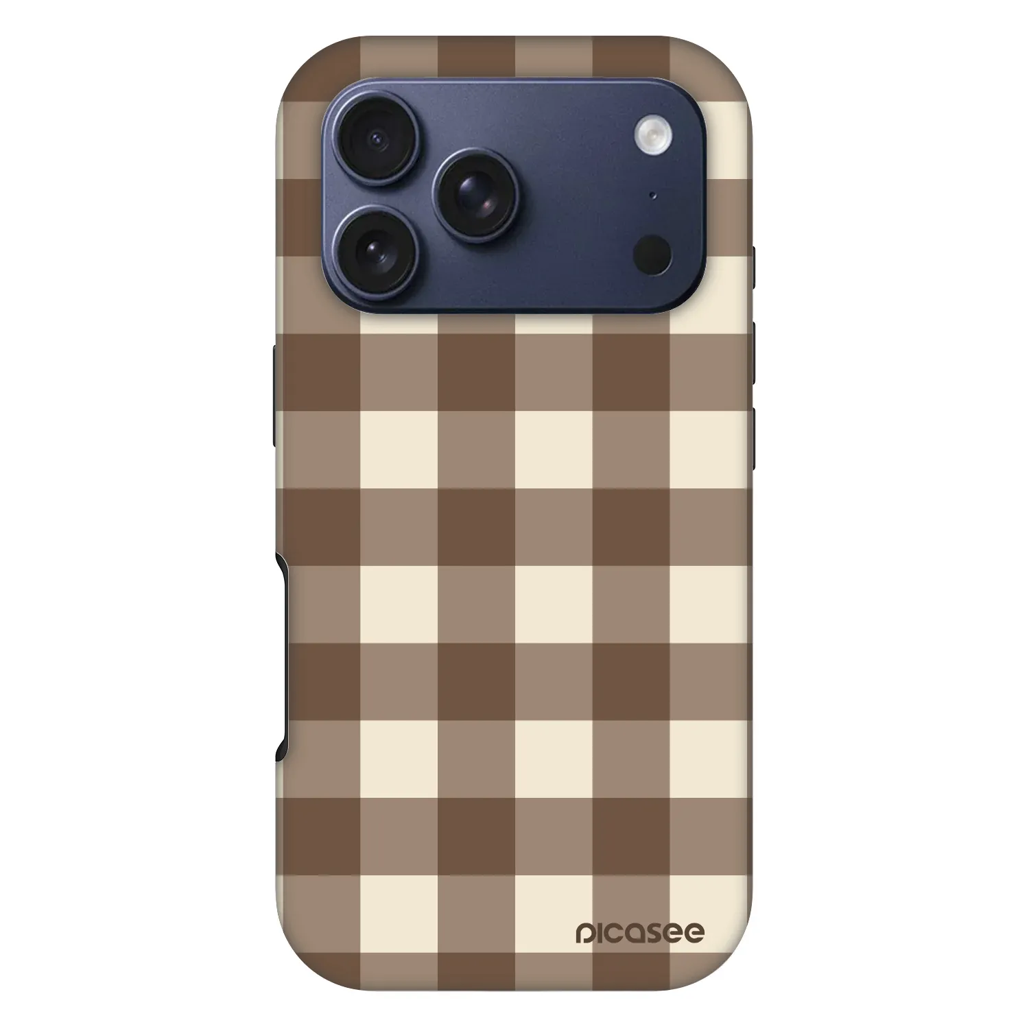 Picasee Fashion Case MagSafe na Apple iPhone 17 Pro - Brown grid