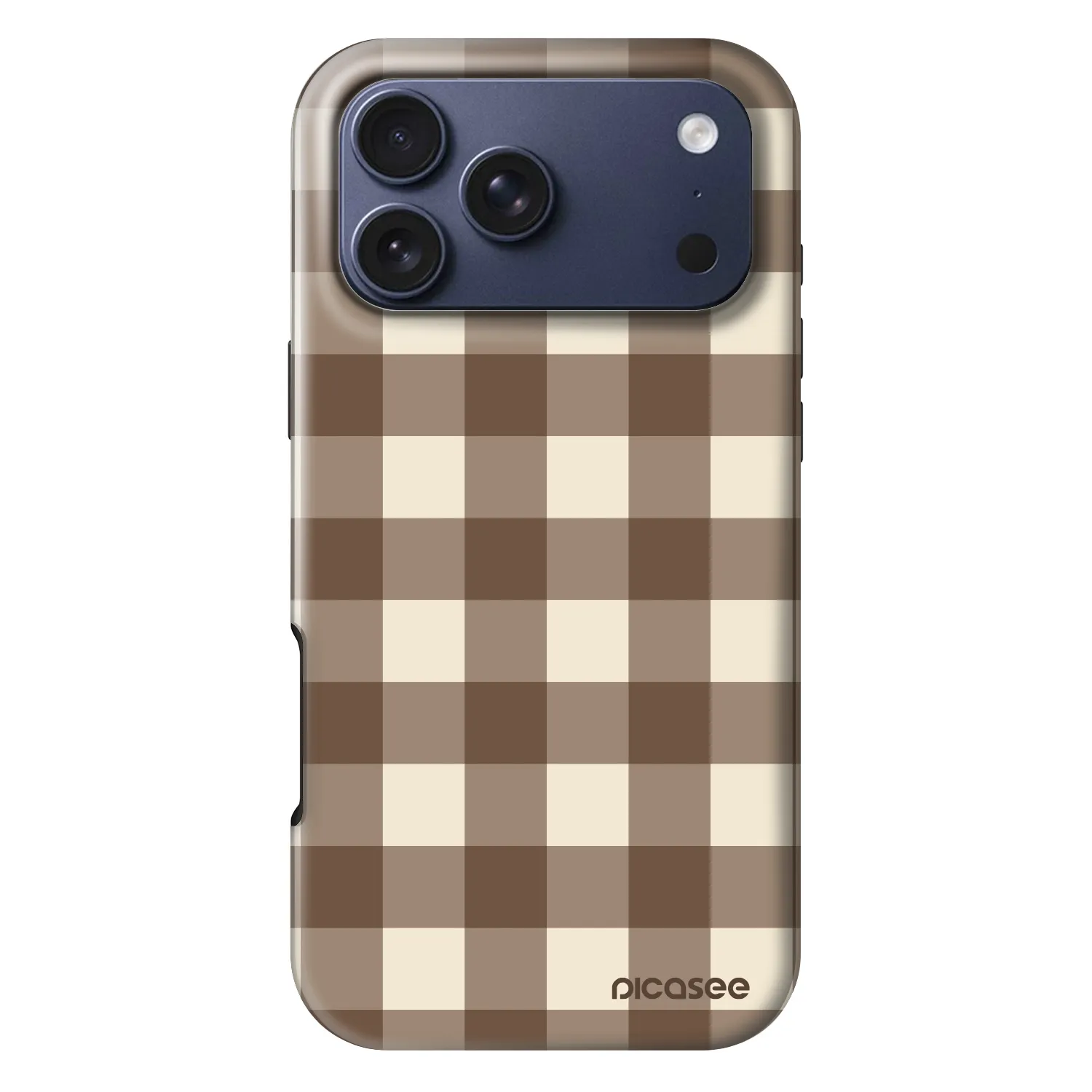 Picasee Fashion Case MagSafe na Apple iPhone 17 Pro Max - Brown grid