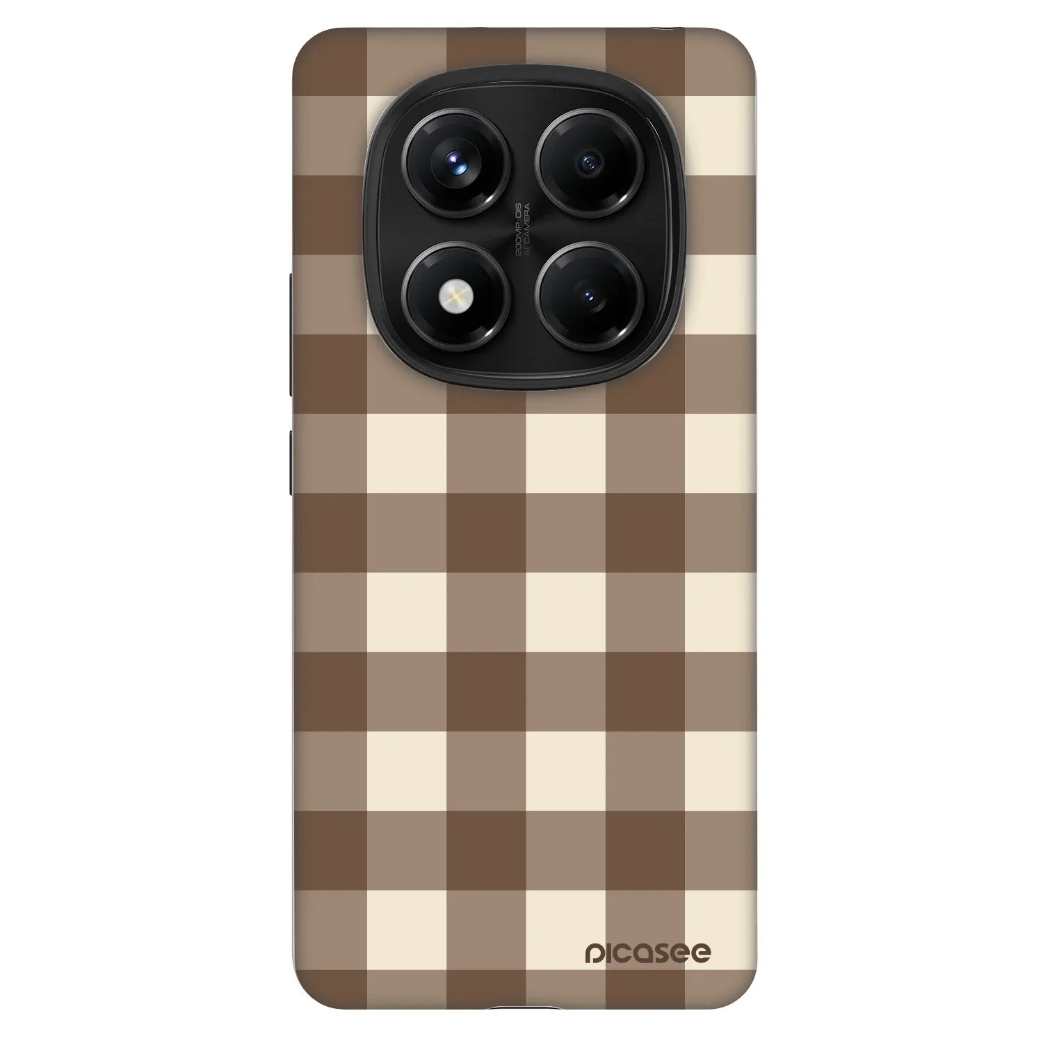 Picasee Fashion Case na Xiaomi Redmi Note 14 Pro 4G - Brown grid