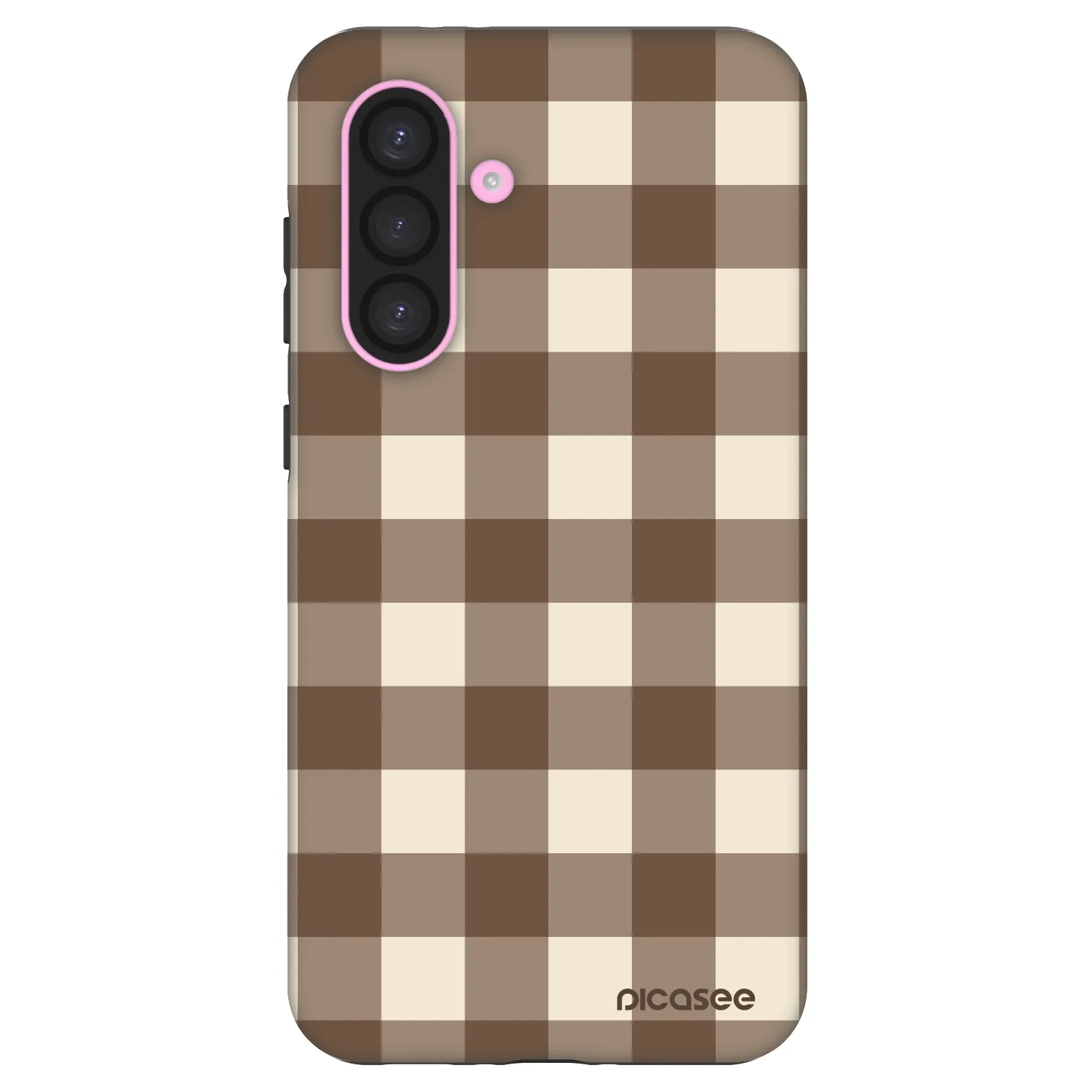 Picasee Fashion Case na Samsung Galaxy A56 5G A566B - Brown grid