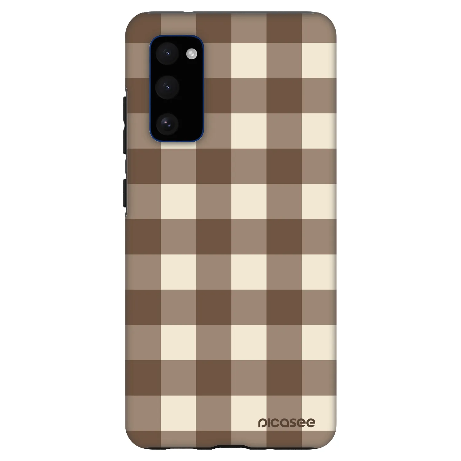 Picasee Fashion Case na Samsung Galaxy S20 FE - Brown grid