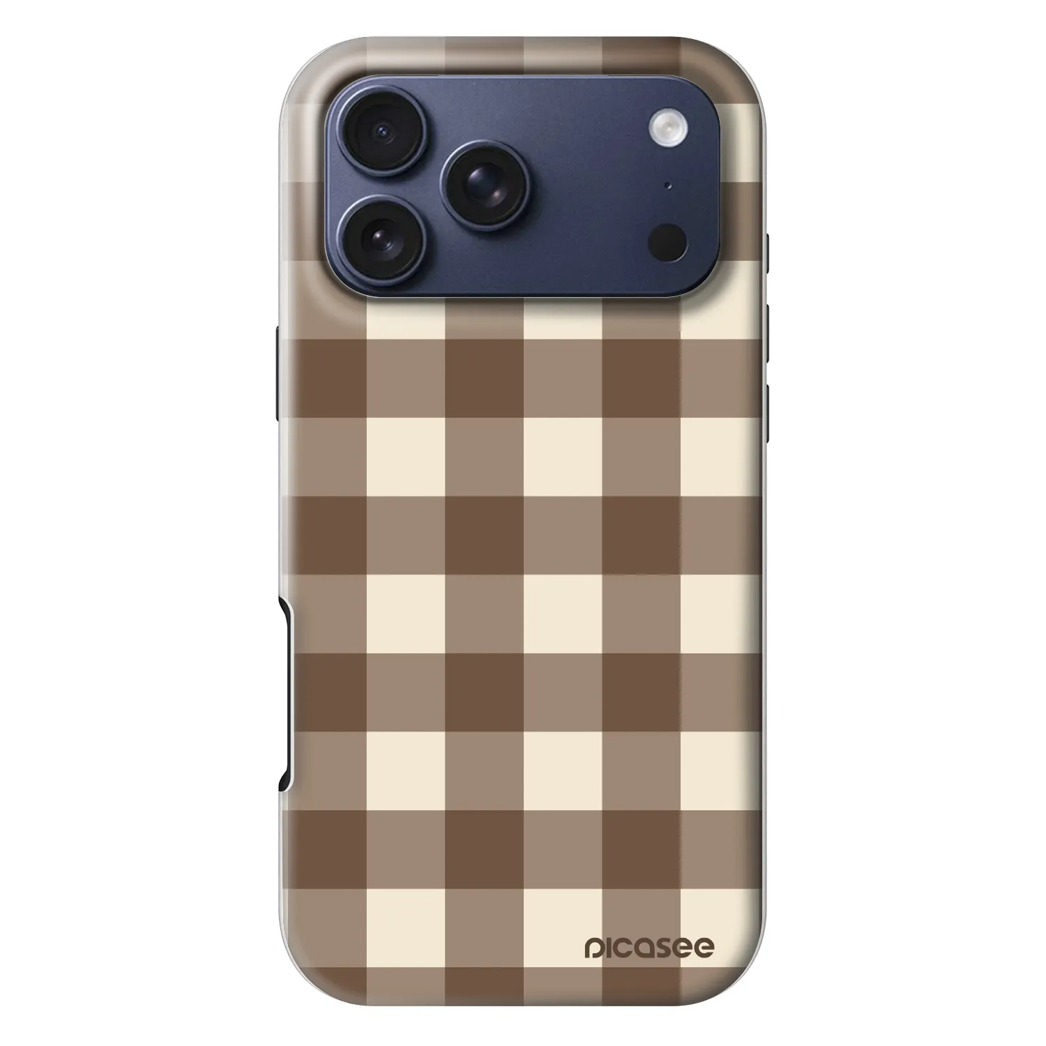 Picasee Fashion Case MagSafe na Apple iPhone 18 Pro Max - Brown grid