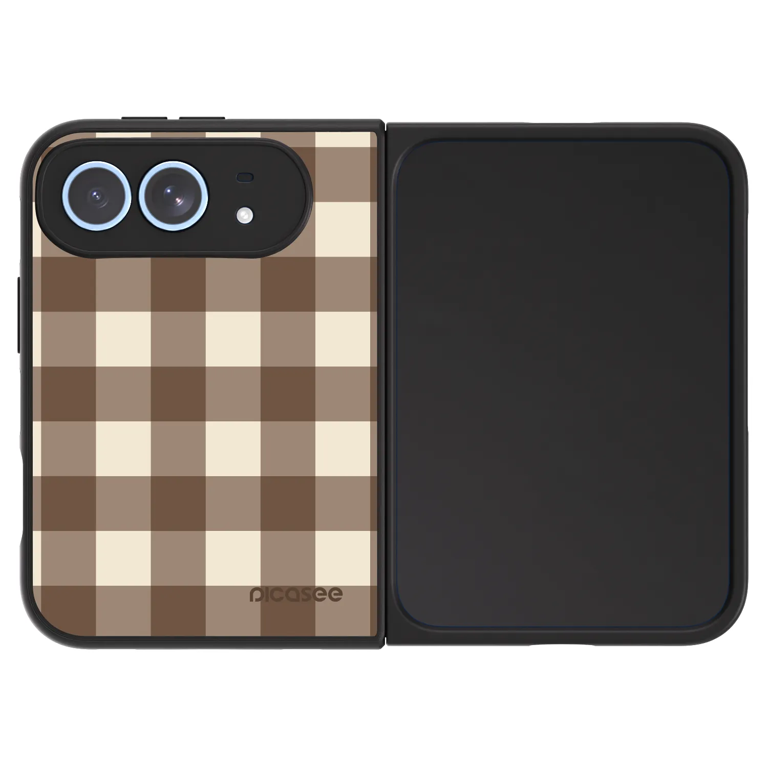 Picasee ULTIMATE CASE na Apple iPhone Duo - Brown grid
