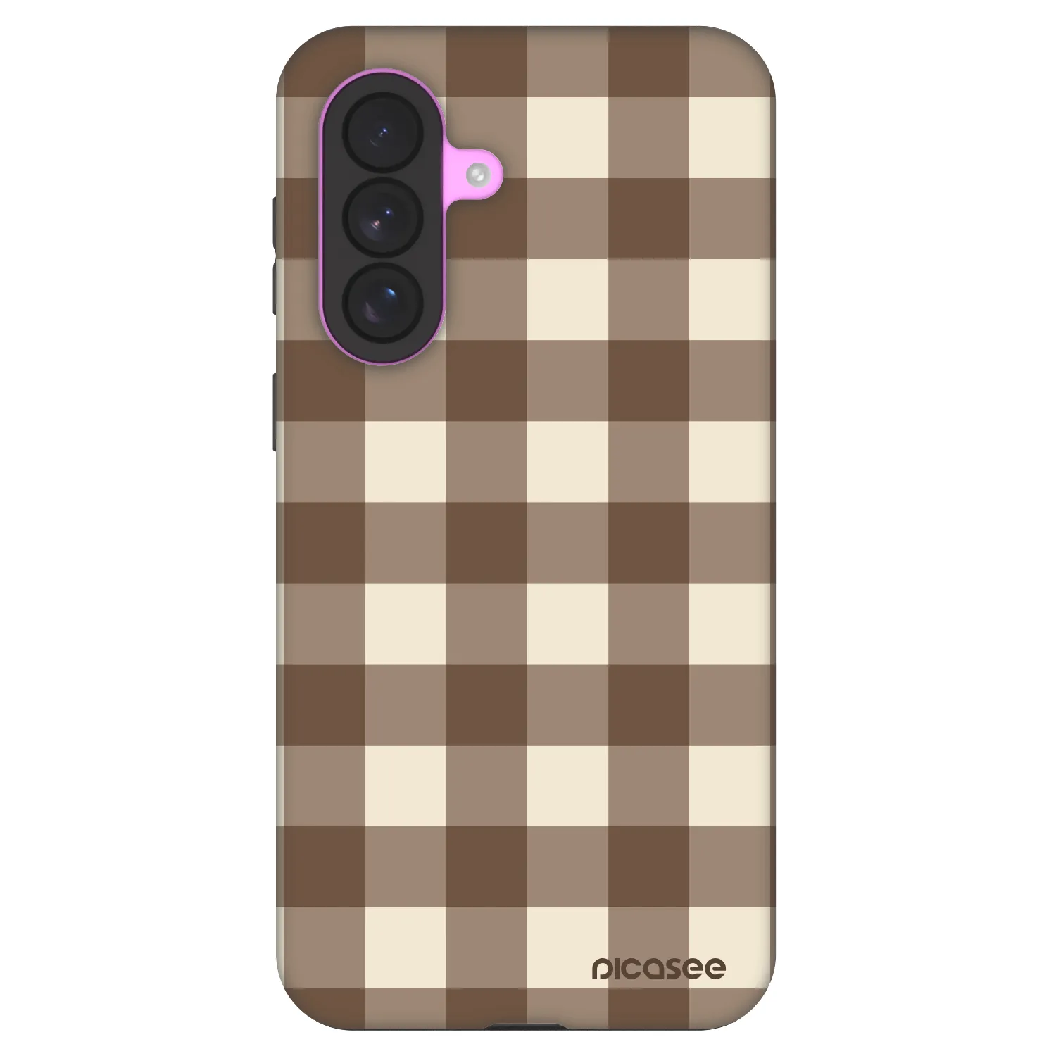 Picasee Fashion Case na Samsung Galaxy A37 - Brown grid