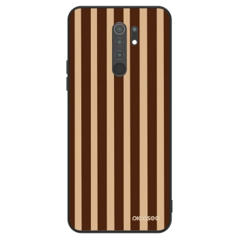 Etui na Xiaomi Redmi 9 - Brown lines