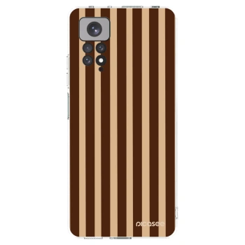 Picasee silikonowe przeźroczyste etui na Xiaomi Redmi Note 11 - Brown lines