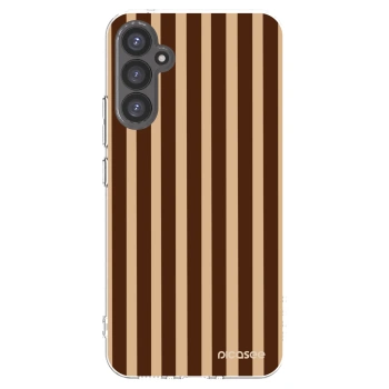 Picasee silikonowe przeźroczyste etui na Samsung Galaxy A34 5G A346B - Brown lines