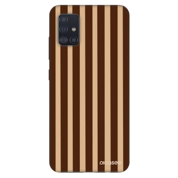 Etui na Samsung Galaxy A51 A515F - Brown lines