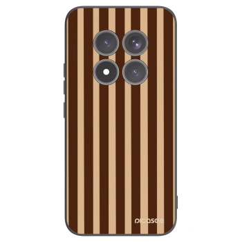 Picasee silikonowe czarne etui na Xiaomi Redmi Note 15 Pro+ - Brown lines