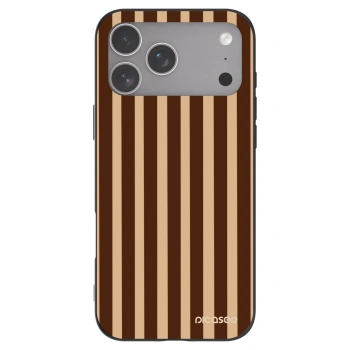 Picasee silikonowe czarne etui na Apple iPhone 18 Pro Max - Brown lines