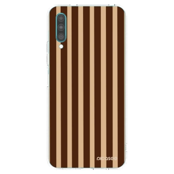 Picasee silikonowe przeźroczyste etui na Samsung Galaxy A30s A307F - Brown lines
