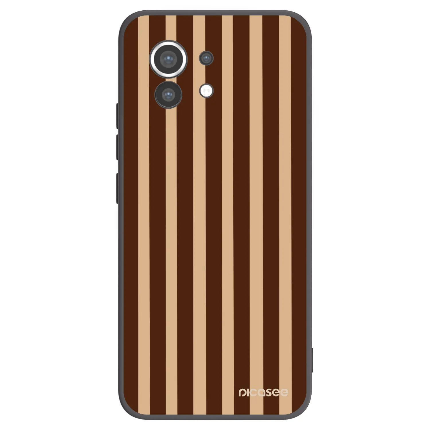 Picasee silikonowe czarne etui na Xiaomi Mi 11 - Brown lines