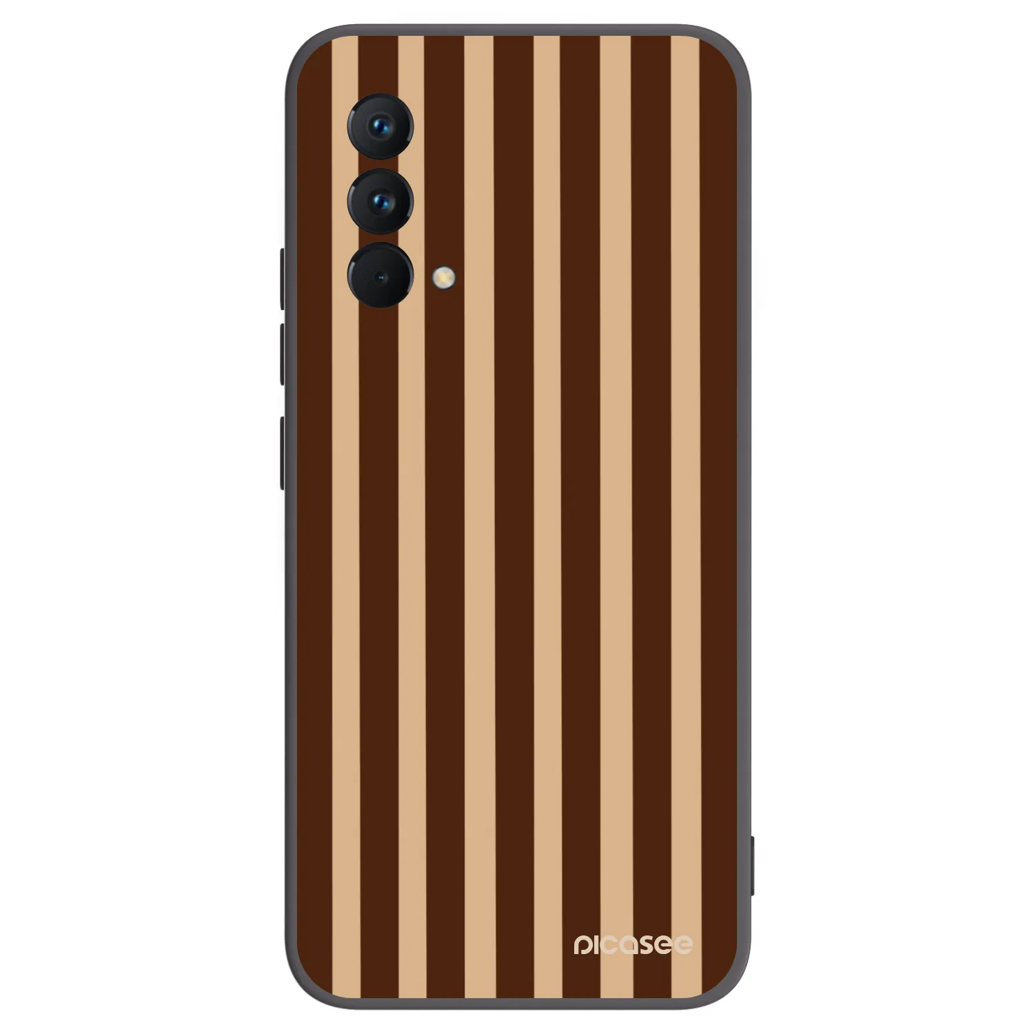 Picasee silikonowe czarne etui na Realme GT Master Edition 5G - Brown lines
