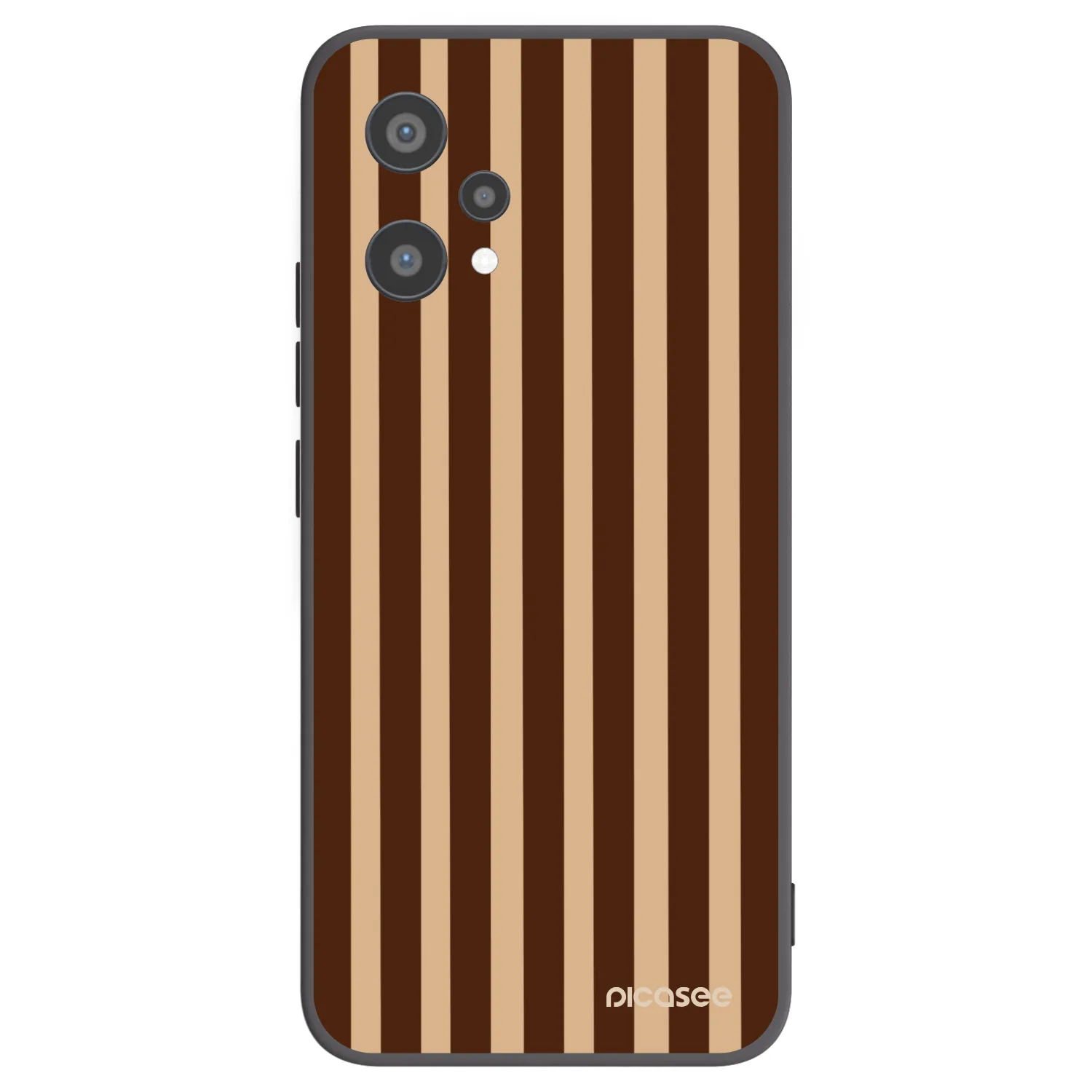 Picasee silikonowe czarne etui na Realme 9 Pro 5G - Brown lines