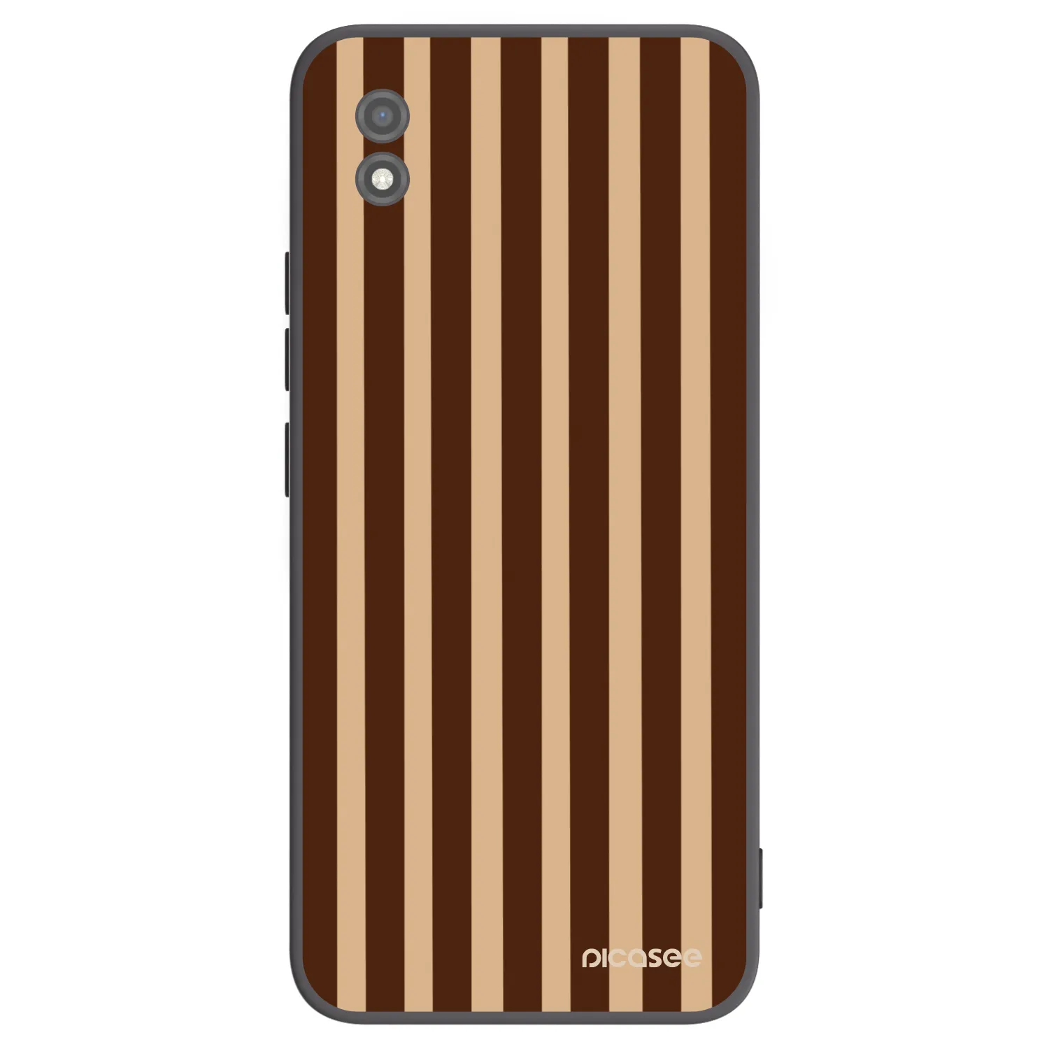 Picasee silikonowe czarne etui na Realme C11 (2021) - Brown lines
