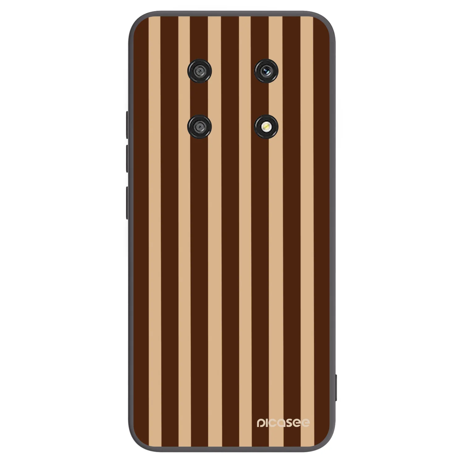 Picasee silikonowe czarne etui na Honor Magic4 Lite 5G - Brown lines